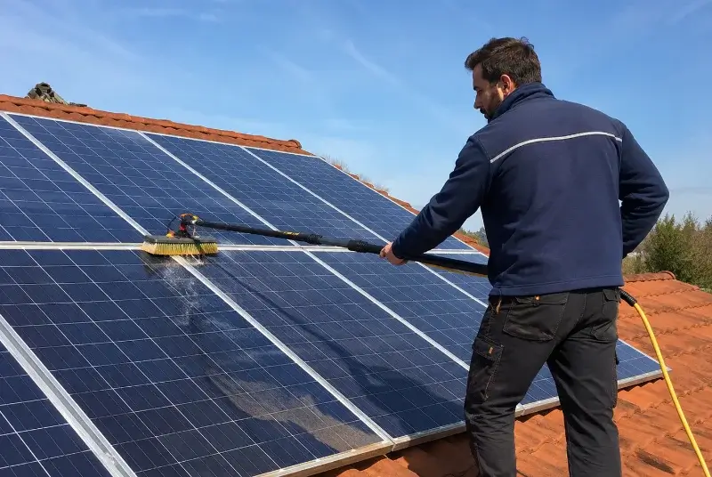 Nettoyage et entretien de panneaux solaires à Sauto
